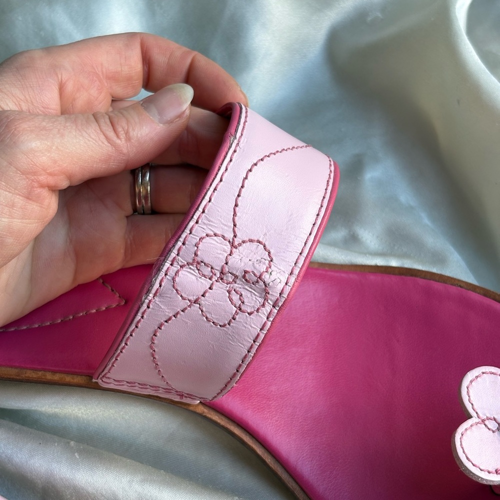 Pink Summer Sandals with Flower Details - Picture 7 of 8
